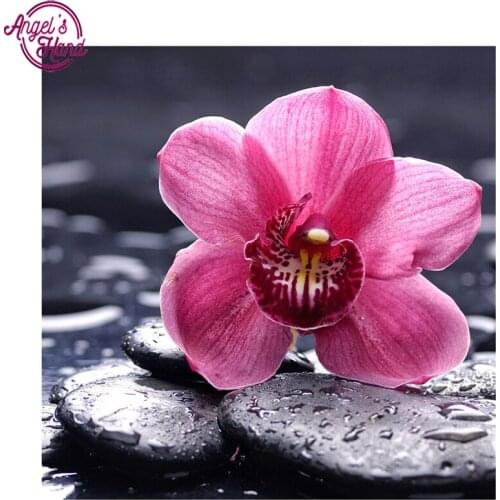 ANGELS HAND Diamond Embroidery 5D DIY Diamond Painting Diamond Painting Stone orchid Rhinestone Cross Stitch Decoration