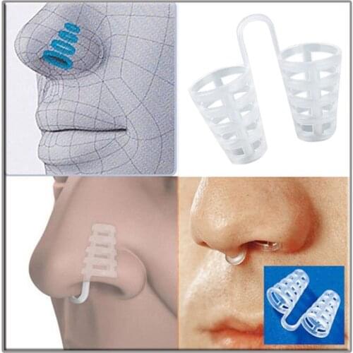 Silicone Magnetic Anti Snore Stop Snoring Nose Clip Sleep Tray Sleeping Aid Apnea Guard Night Device With Case
