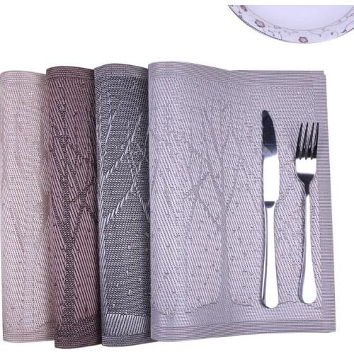 PVC Plastic Tablecloth Table Supplies Place Mat Mat Appliance Glass of Wine In The Kitchen Placemat for Dining Table