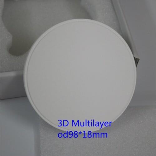 Dental laboratory Materials 3D Gradient Multilayer Dental zirconia Block Multilayered Zirconium Ceramic Blocks