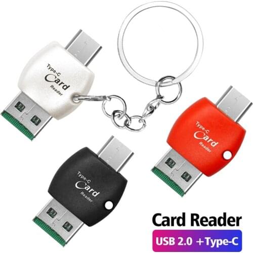 ANMONE 2 In1 Type-C USB OTG Card Reader For Xiaomi Redmi Note 8 9 10 Pro USB C TF Mempry Card Reader Adapter Laptop PC Accessory