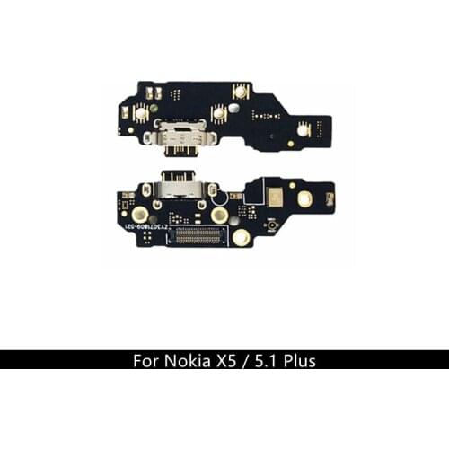 Type-C USB Charging Port Charger Dock Antenna Connector Mic Flex Cable Circuit Board for Nokia X5 / 5.1 Plus