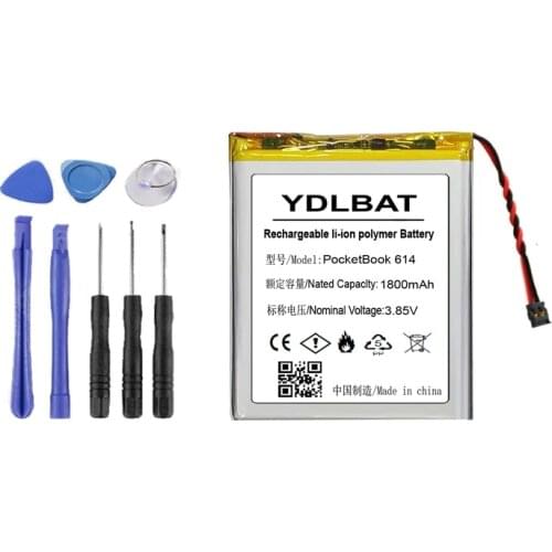 YDLBAT Top 100% New 3.7V 1800mAh FOR E-BOOK PocketBook 614 615 616 624 626 Digma E628 R657 R659 battery