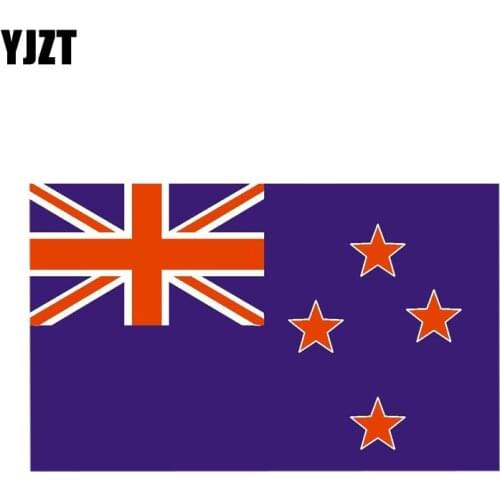 YJZT 16.4CM*10.2CM Personality Funny NEW ZEALAND Flag Car Sticker Reflective Decal 6-0774