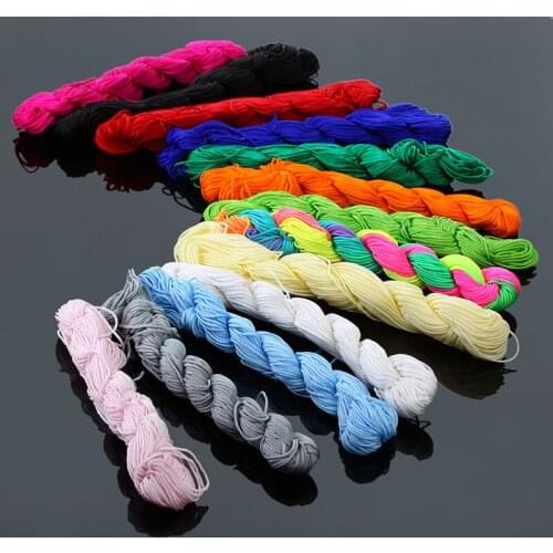 1MM Chinese Knotting Cord Nylon Cords Macrame Thread Cord Wire Beading Bracelet 280metres 10Colors Mixed
