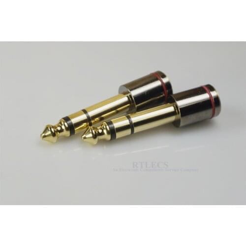 1 Piece Stereo Plug 6.35 6.5 mm Male to 3.5 mm Female Connector Amplifier Audio Adapter Microphone AUX 6.35 3.5 mm Converter