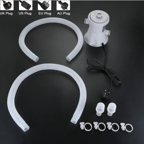 10pcs/kit Electric Swimming Pool Filter Pump Tube Fitting for Above Ground Water Pool Clean Tool Pump Paddling 15W EU/US/UK/AU