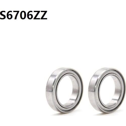 4pcs/lot ABEC-5 S6706ZZ S6706 ZZ Ball bearing 30*37*4mm double shielded Stainless Steel Deep Groove Ball Bearing 30x37x4mm