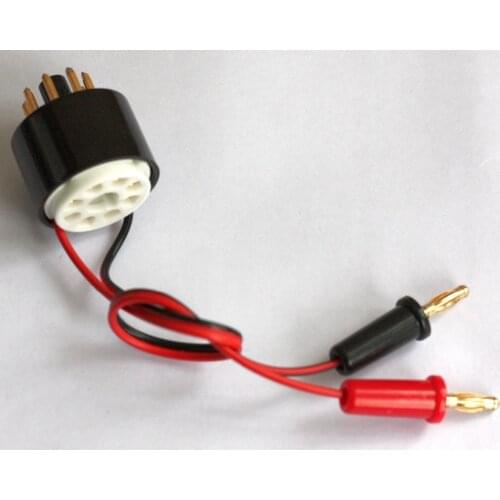 8Pin Tube cathode bias current Probe Socket for Test 6L6 6V6 EL34 KT88 5881