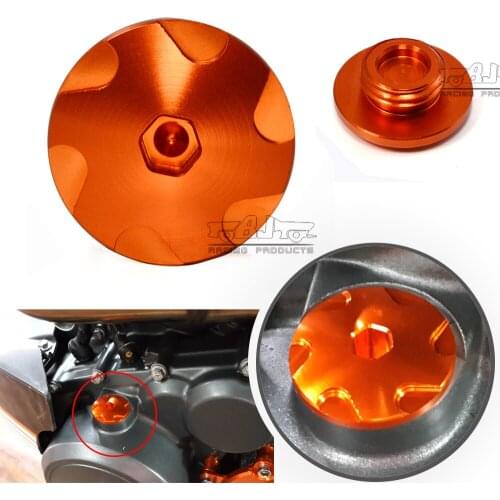Motorcycle Accessories Oil Filler Cap Engine Oil Drain Plug Sump Nut Cup Cover For 390 250 125 200 RC390 RC250 RC125 RC200