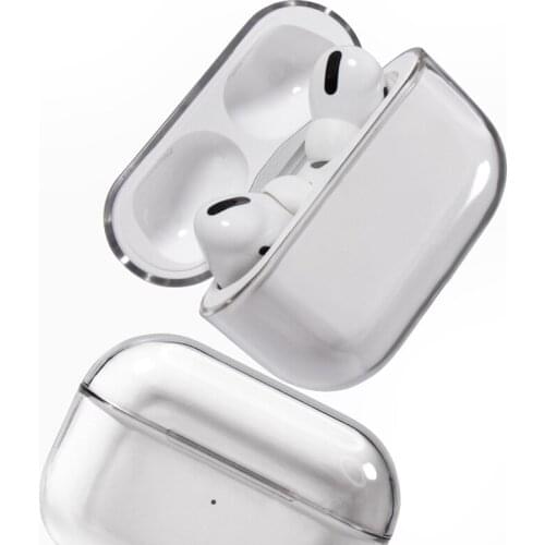 Fit For AirPods Pro Wireless Charging Case Portable Transparent PC Hard Shell Case For Apple Airpods Earphones Charger Cover