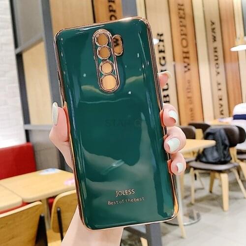 Ins Luxury Plating Glossy Mirror Phone Case On For Xiaomi Redmi 9 Redmi9 Soft Silicone Protective Back Cover Funda Etui