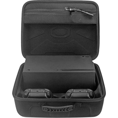 24BB Black Replacement Travel Carry Case Handbag Cover Box Protective Bag For -Xbox series X Game Console Gamepad Accessories