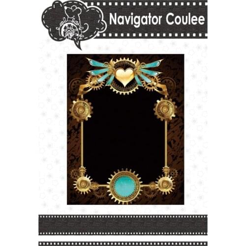 Gear Wings Photo Frame Cutting Mould Craft Cutting Photo Album Decoration DIY Layered Template Embossing Machinery Moulding