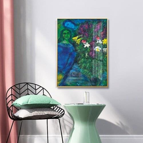 Canvas Painting Marc Chagall Home Decor Character Modular Pictures Modern Impressionist Printed Abstract Poster Bedroom Wall Art
