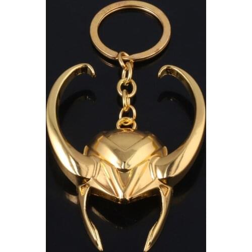 Hot movie Helmet Keychain Jewelry Creativity Accessories Pendant Golden Llavero Car Key Hold For men fans gift