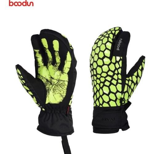 Men Women Winter Snowboard Skiing Gloves Waterproof Windproof Thermal Warm Outdoor Snow Mittens for Boys Girls
