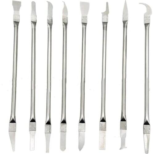 8in 1 IC Chip Repair Thin Blade Tools Set CPU Metal Remover Burin To Remove For Mobile Phone Computer CPU NAND IC Chip Repairing