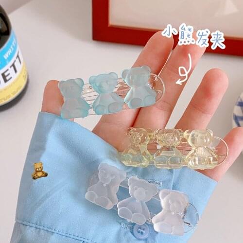 New Cartoon Animal Bear Girls Hair Clip Fashion Cute BB Clips Barrettes Kid Headdress Children Sweet Hair Accessories