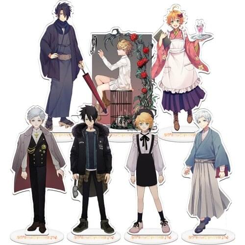 The Promised Neverland Animation derivative Haikyuu Norman Emma Ray Double-sided Color Printing Acrylic Stand Model Doll 20CM
