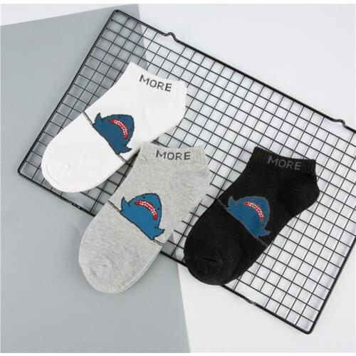 Wholesale 3pairs/lot Women Harajuku Sox Calcetines Cartoon Cat Short Cotton Cute Boat Animals Socks Breathable Casual Girl Socks