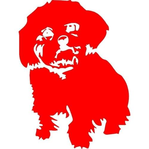 Naughty Cute Animals Pet Pets Bichon Frize Dog Car Sticker RV Motorhome Minicab Bumper Vinyl Motorcycle Motorcycle