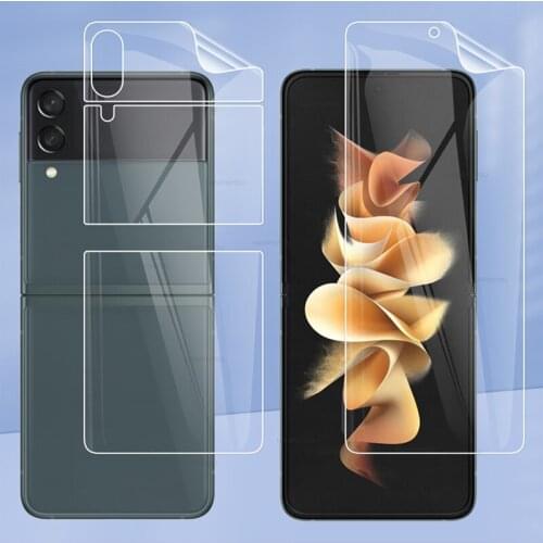 Front / Back Full Coverage Clear Soft TPU Film Screen Protector For Samsung Galaxy Z Flip3 ZFlip 3 5G (Not Glass)