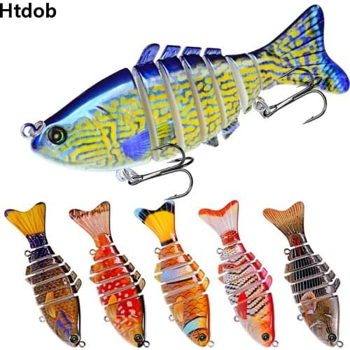 5pcs 10cm/15.6g Popular Fishing Lure multi jointed hard bait Kit Wobblers 7 Segments Bionic joint bait Kit carp lures Swimbait