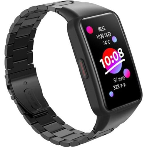 For Huawei Band 6 Strap Stainless Steel Replacement Watch Band Belt Bracelet for Honor Band 6 Smart Wristband Accessories