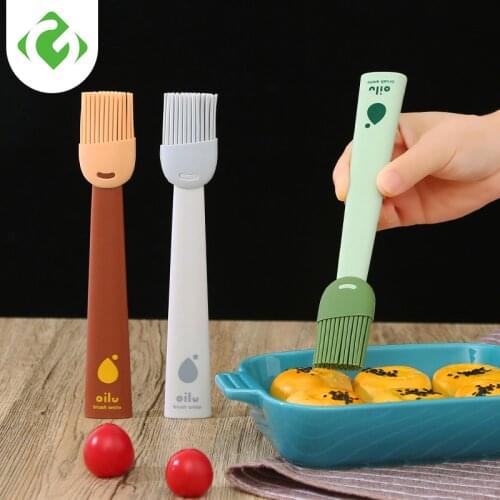 1pcs Silicone Spatula Barbeque Brush Cooking BBQ Heat Resistant Oil Brushes Kitchen Bar Cake Baking Tools Utensil Supplies
