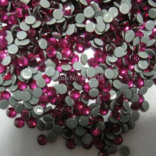 SS16 Hot fix rhinestone Fuchisa 1440pcs each pack for kids high heel shoes by China post air mail free shipping