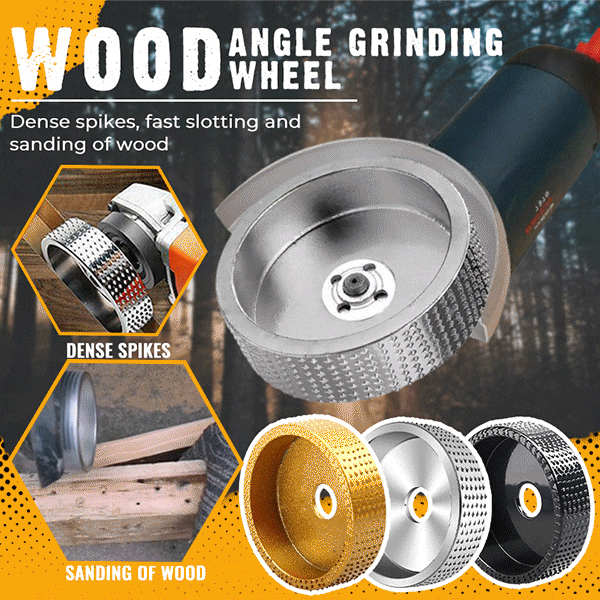 Round Wood Angle Grinding Wheel Sanding Carving Rotary Tool Abrasive Disc for Angle Grinder Tungsten Carbide 16mm Bore Shaping