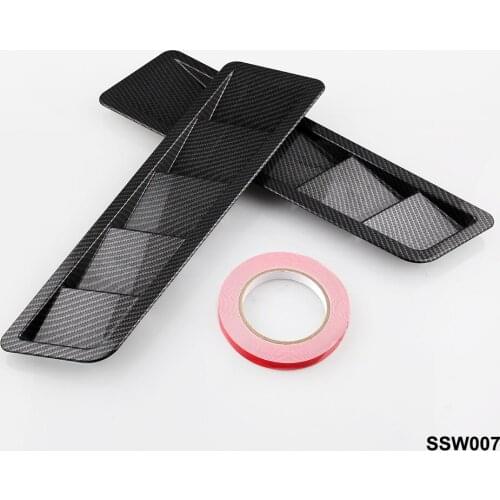 Hood Vent Pair Vents Air intake Scoop Bonnet Louvers Spoiler Trim for Nissan VW Golf Freelander Land Cruiser BMW Dodge SSW007