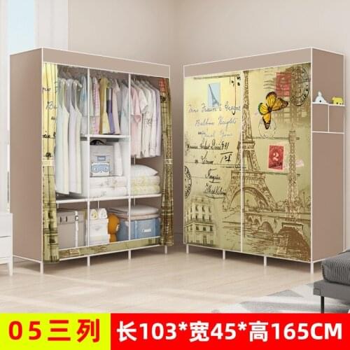 1pcs Home Storage Rack Portable Wardrobe Wardrobe Hanger Storage Rack Household Multifunctional Shelf Wardrobe Furniture