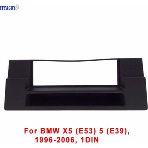 1DIN Car Radio Fascia For 1996-2006 BMW 5 (E39), X5 (E53) CD Stereo Face Panel Plate Frame Dash Installation Trim Kit Bezel