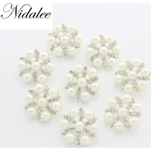 20mm 4/5" New Sewing Buttons Washable Rhinestones Plating Round Metal Shank Gem Diy Buckles For Garment Free Shipping 10pcs