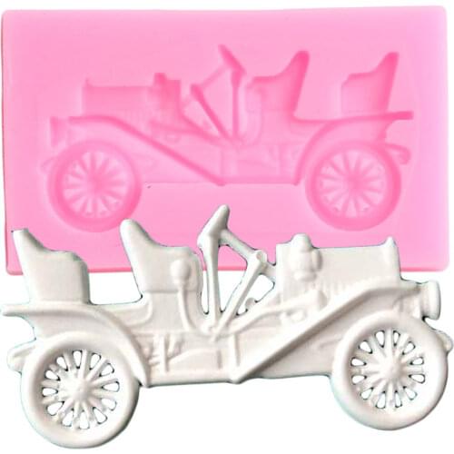 3D Car Silicone Mold Fondant Molds DIY Baby Birthday Party Cake Decorating Tools Cupcake Baking Candy Chocolate Gumpaste Mould