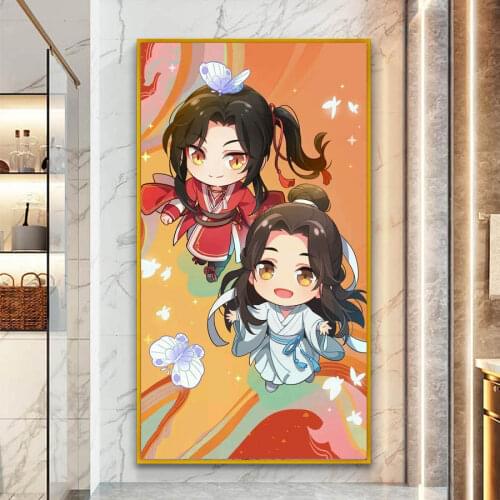 5d diy diamond painting Tian Guan Ci Fu full square/round diamond embroidery mosaic Anime character cross stitch kit Home decor