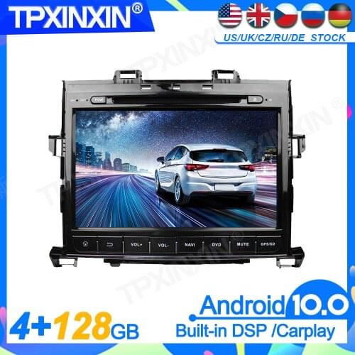 Android 10 For Toyota Alphard 2007-2013 Left Head Unit Car Multimedia Player Auto Radio Tape Recorder GPS Navigation DSP IPS