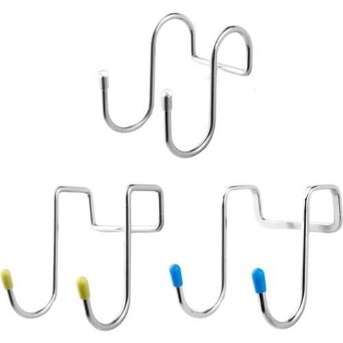 Double S Shape Storage Hook Purse Hook for Bathroom Kitchen Wall and Door Organizer Accessories tainless Steel Bathroom Hook