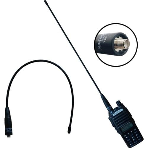Original NAGOYA Dual Band Male Antenna NA-771 SMA Amplified HF Antenna For Baofeng Portable CB Radio UV-5R UV-82 Walkie Talkie