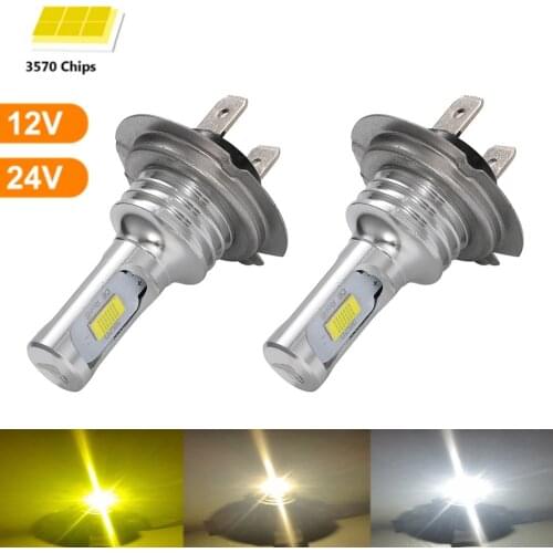 2x H7 H4 H11 9005 HB3 9006 HB4 H8 H13 H16 9012 20000Lm CSP LED Car Headlight Blubs Lamp 6000K 80W Auto Light Headlamps 24V 12V