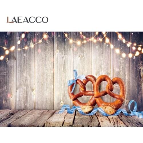 Photo Backdrop Munich Oktoberfest Party Wooden Wall Shiny Lights Love Heart Pastry Child Shoot Photography Background Photocall