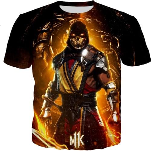 Anime Game Mortal Kombat 11 Printed 3D T-shirt Men/women Casual Harajuku T Shirts Plus Size Streetwear Trendy Children T-shirts