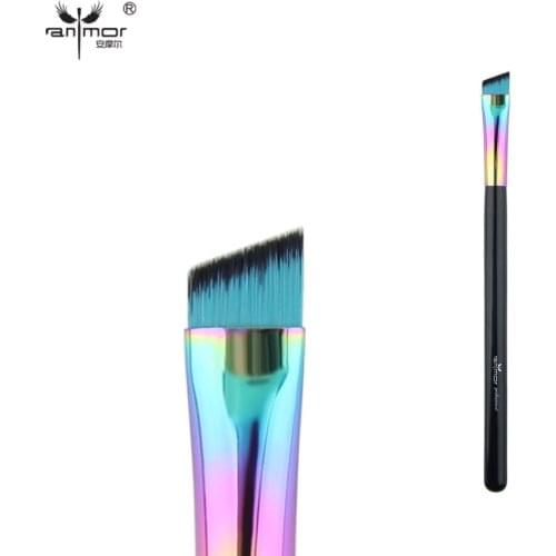 Anmor Eyeliner Eyebrow Makeup Brush Angled Synthetic Hair Brushes Professional eye Cosmetic Make Up Tool