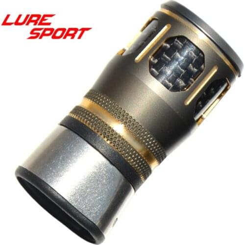 LURESPORT 2pcs KDPS16 Long Nut with aluminum cap Carbon Tube Reel Seat part Rod Building Component Repair rod DIY Accessory