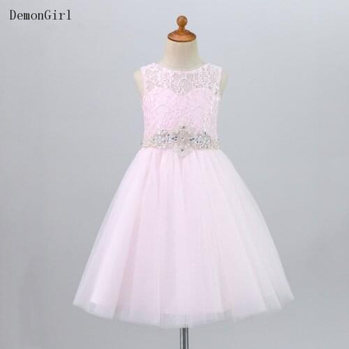 Cute Infant Girls Dress Little Princess A-Line Birthday Dress Toddler Dress for Ceremony Photoshoot