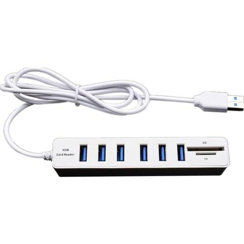 Mini USB Hub 3.0 Multi USB 3.0 Hub USB Splitter 3 Port Hub With TF SD Card Reader 6 Port 2.0 Hab Adapter For PC Accessories