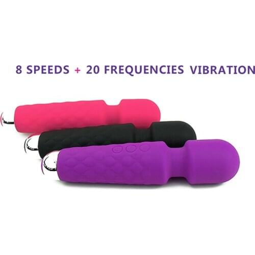 Powerful AV Vibrator Magic Vagina Wand Clitoris Stimulator Vibrators Sex Toys For Adults Women G Spot For Masturbator USB Dildo