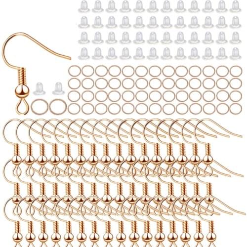300pcs/Set DIY Earring Hooks Stud Set Jump Rings Earrings Back Jewelry Making Accessories Kit For DIY Earring Jewelry